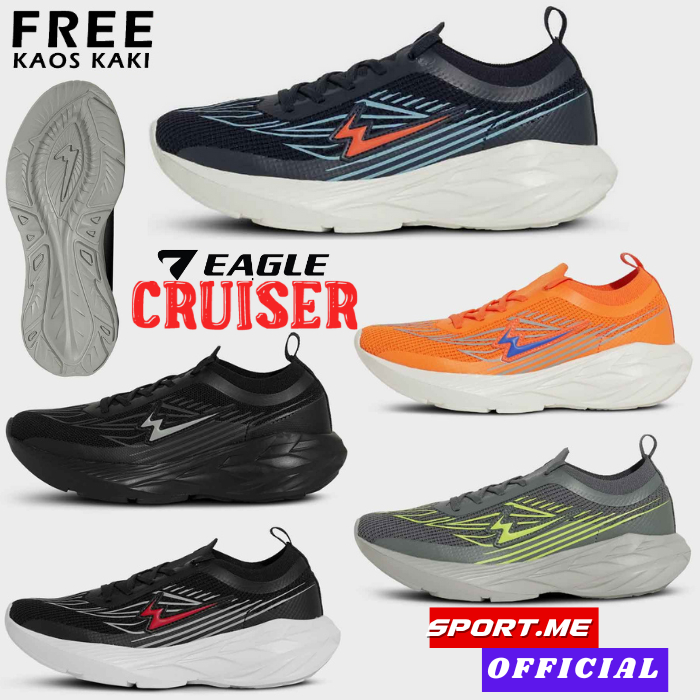 EAGLE CRUISER Running Daily Running LifeStyle Shoes - Sepatu Running Pria Wanita Original Eagle