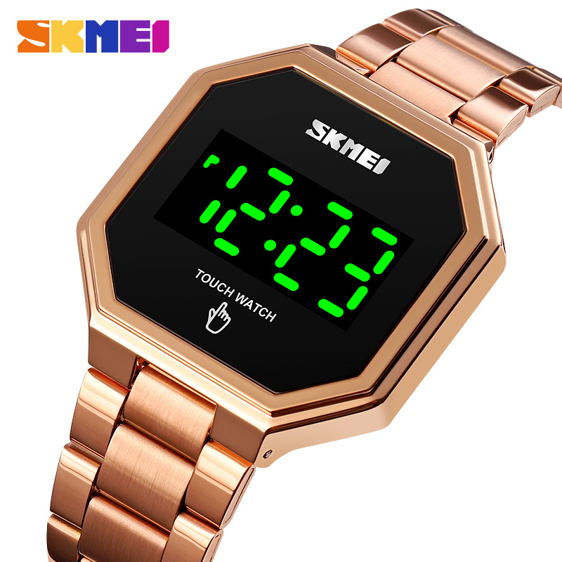 Jam Tangan Pria SKMEI Digital 1696 ROSE GOLDGRATIS BOX BESI SKMEI SKMEI 1696 Original Jam Tangan New