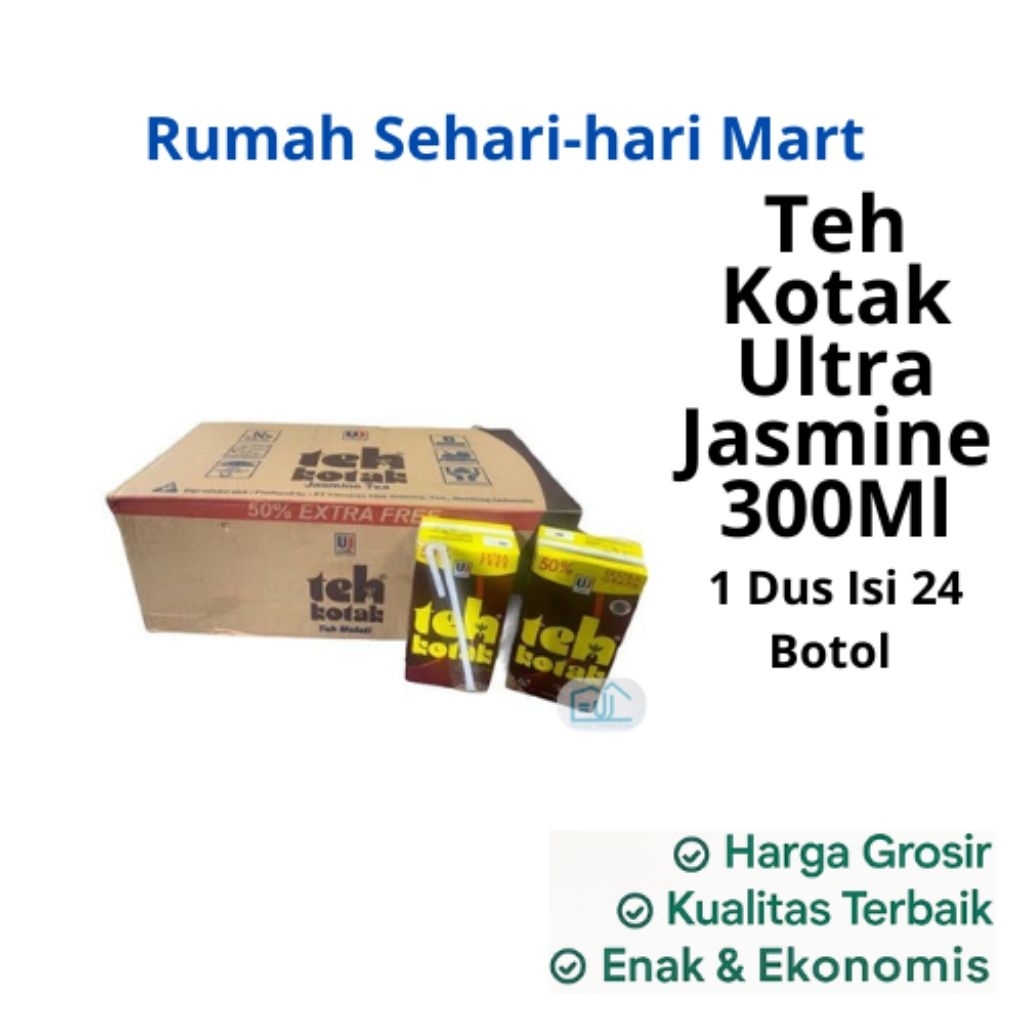 

Teh Kotak Ultra Jasmine Tea 300mL 1 Dus Isi 24