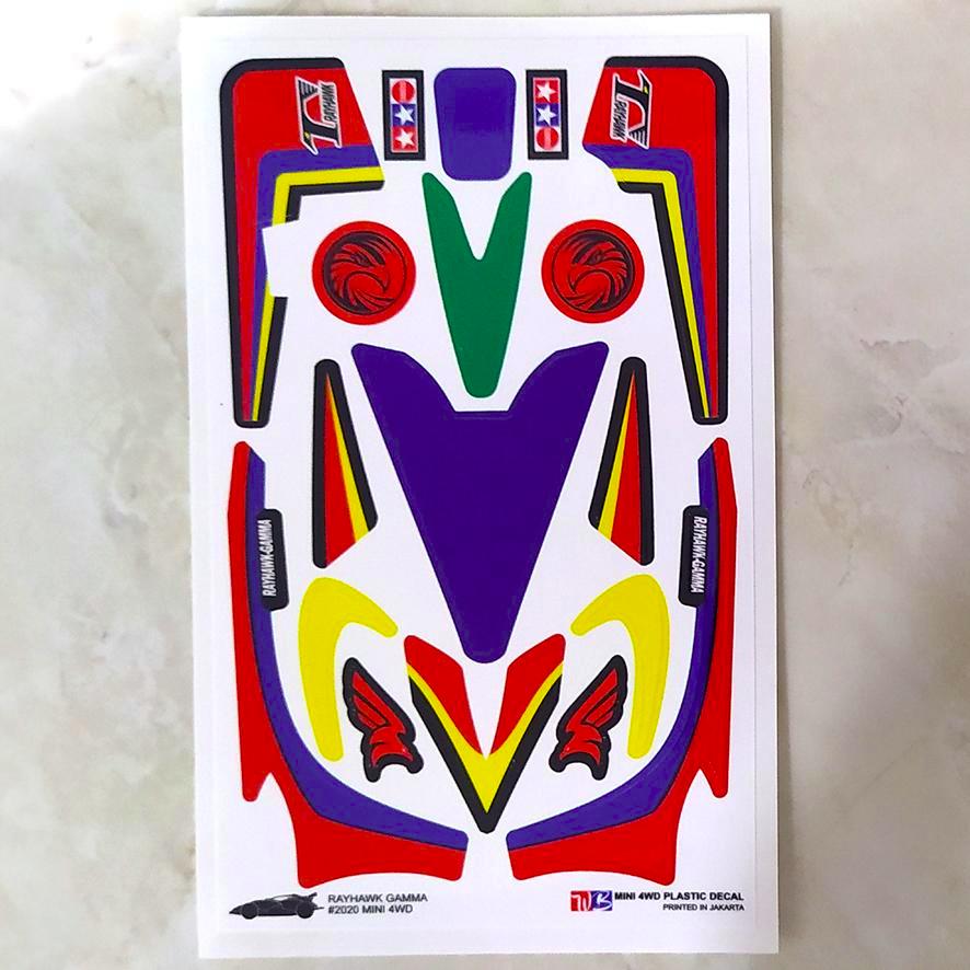 Stiker Rayhawk Gamma - Body Hitam - Vinnyl Lam. Doft