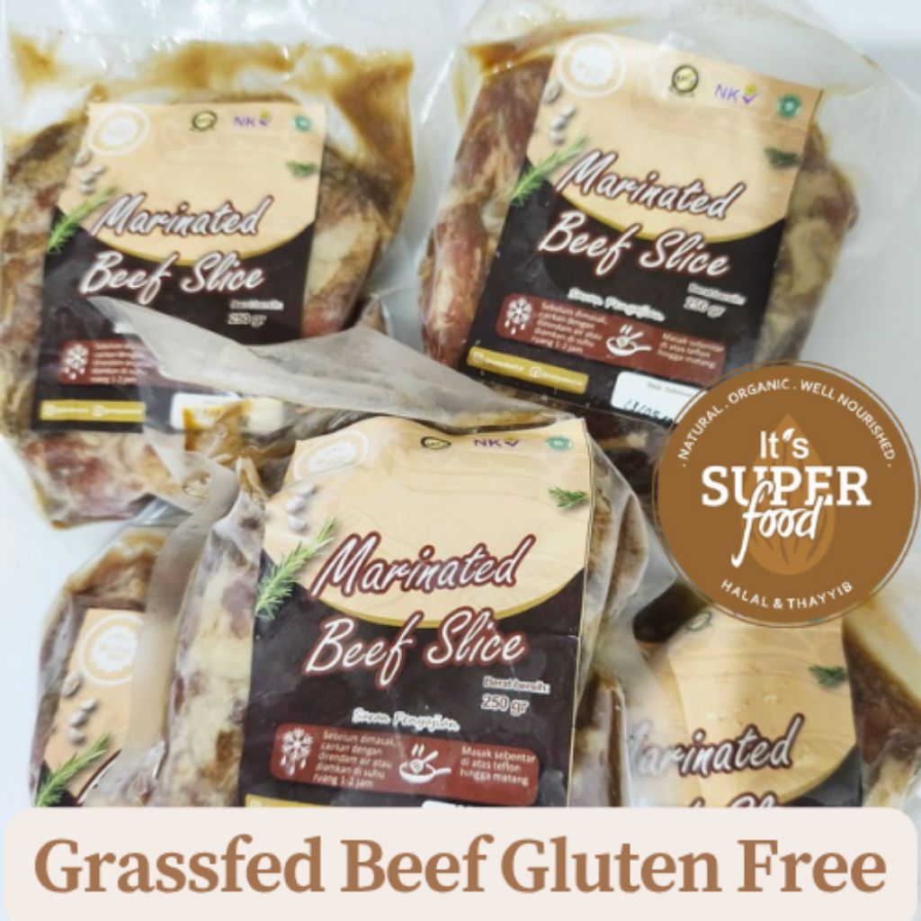 Marinated Beef Slices Organic Grassfed Beef Wahyu Beef | Sliced Beef | Beef Slice | Marinasi Beef Sl