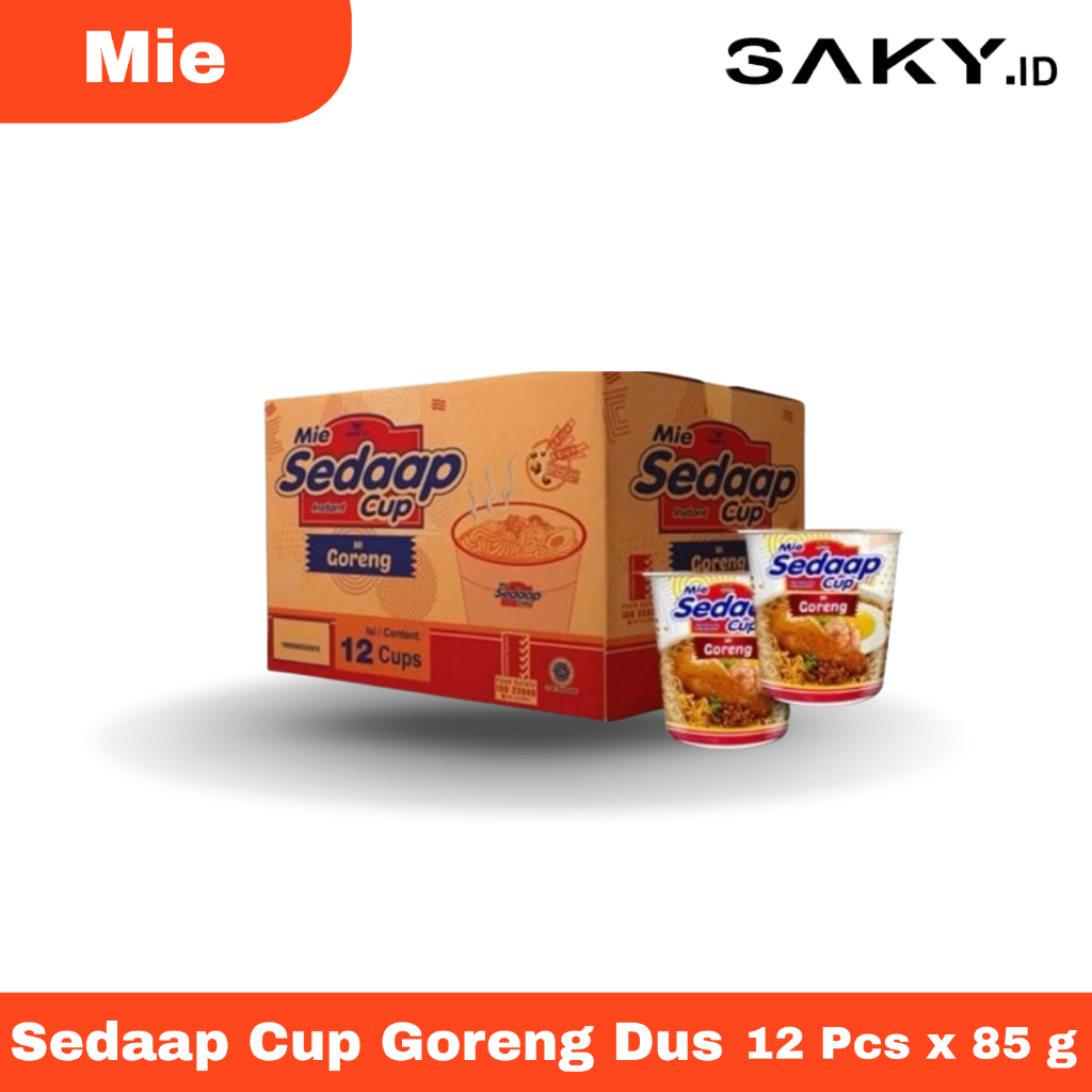

Sedaap Mie Instant Cup Goreng Dus Isi 12 Pcs