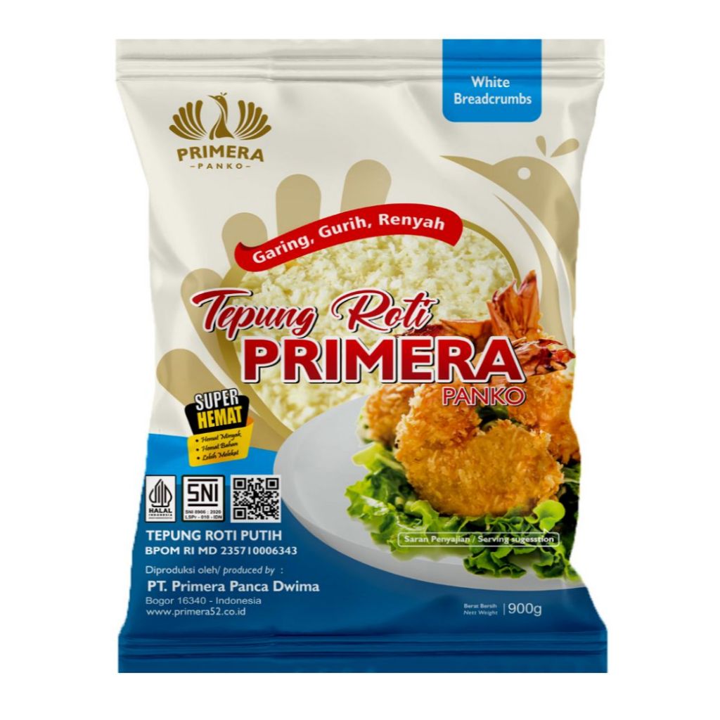 

PRIMERA PANKO Tepung Roti Ekono Putih 900g