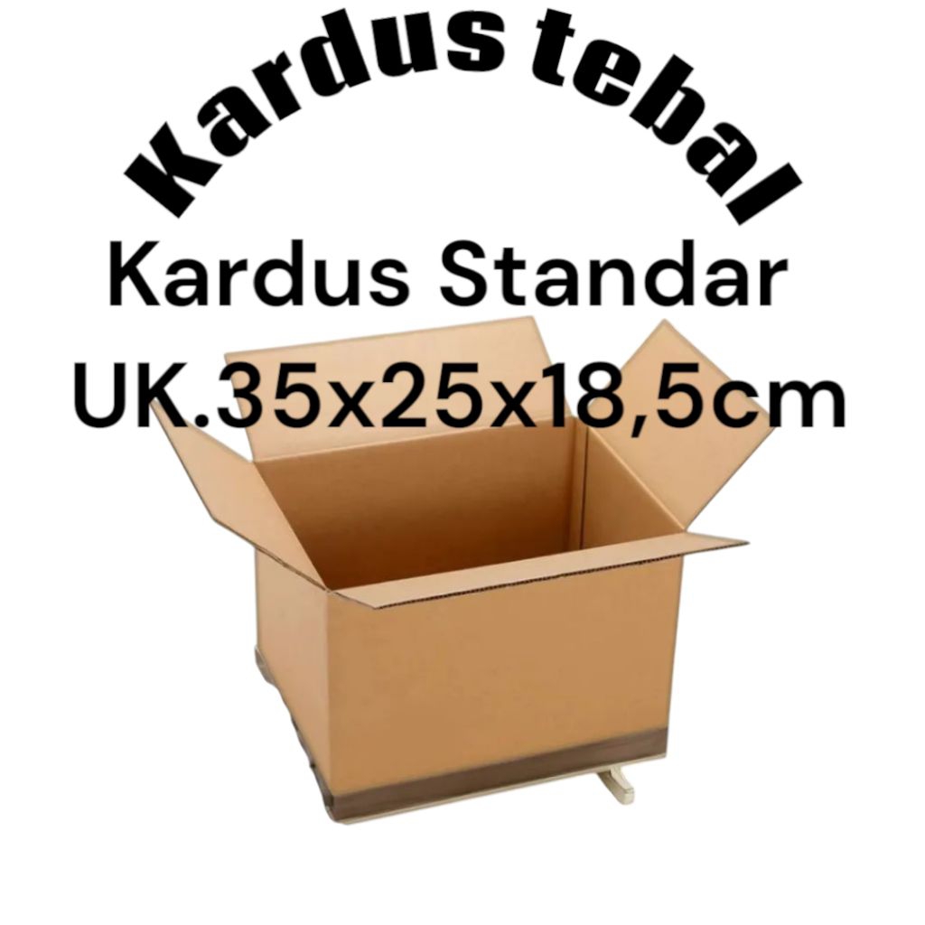 

KARDUS BOX KARTON KOTAK DUS PACKING MEDIUM POLOS UK.35X25X18,5 BFLUTE 3MM UNTUK MENJAGA BARANG ANDA TIDAK RUSAK