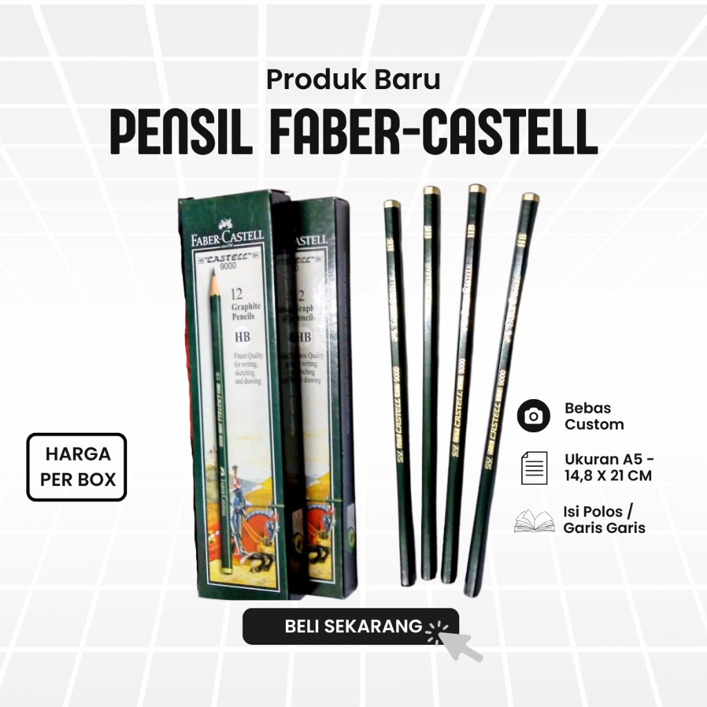 

Pensil Faber Castell 2B ---1 PAK (per 1pak isi 12pcs)