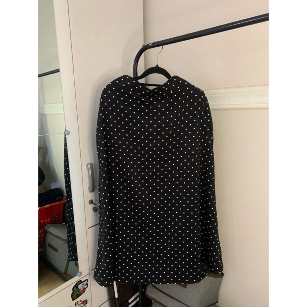 rok polkadot hitam