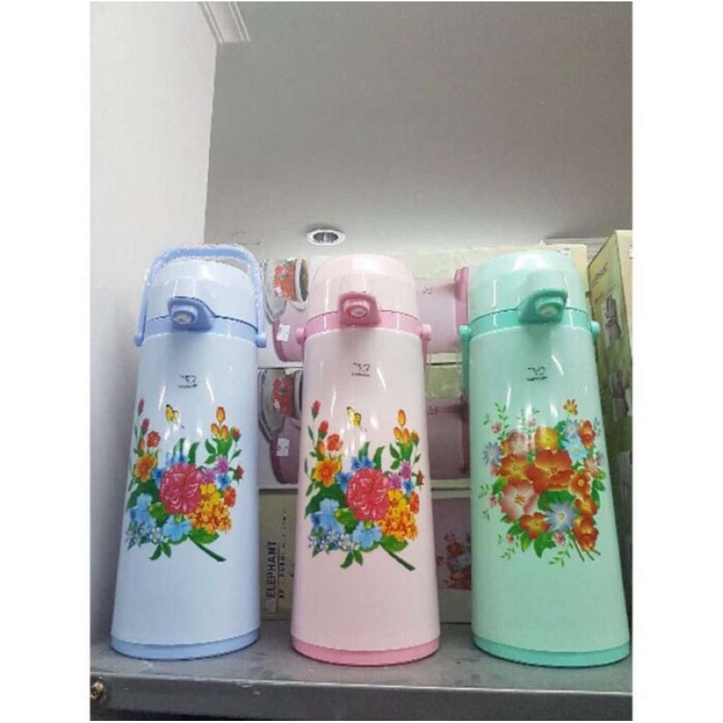 TERMOS AIR PANAS PENCET 2.5 LITER ELEPHANT / Termos Tekan 2.5 Liter / Termos Pencet / Termos Pencet 