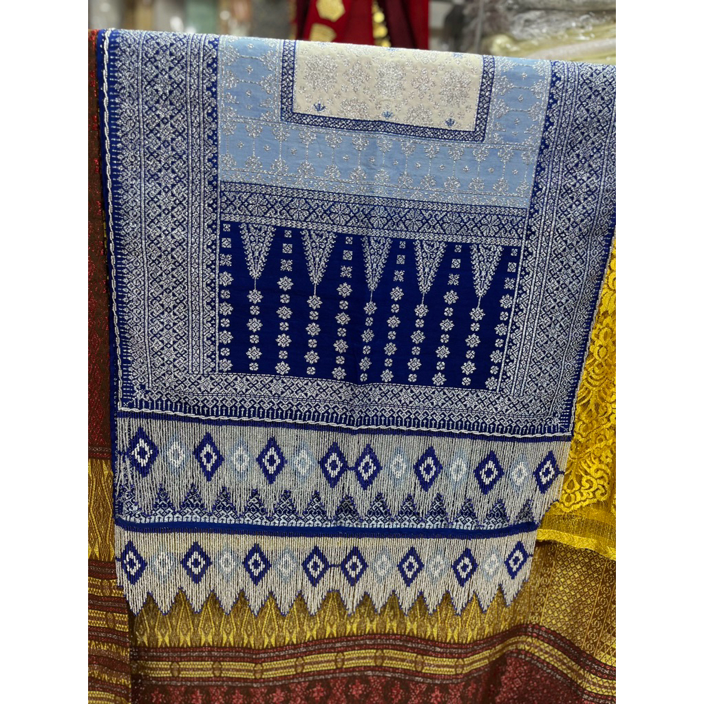 Jasa ronce selendang / Payet jepang selendang palembang motif ketupat