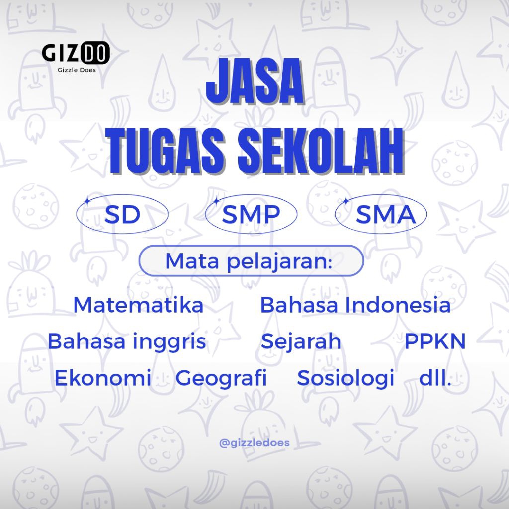 

Jasa Tugas Sekolah (SD, SMP, SMA)