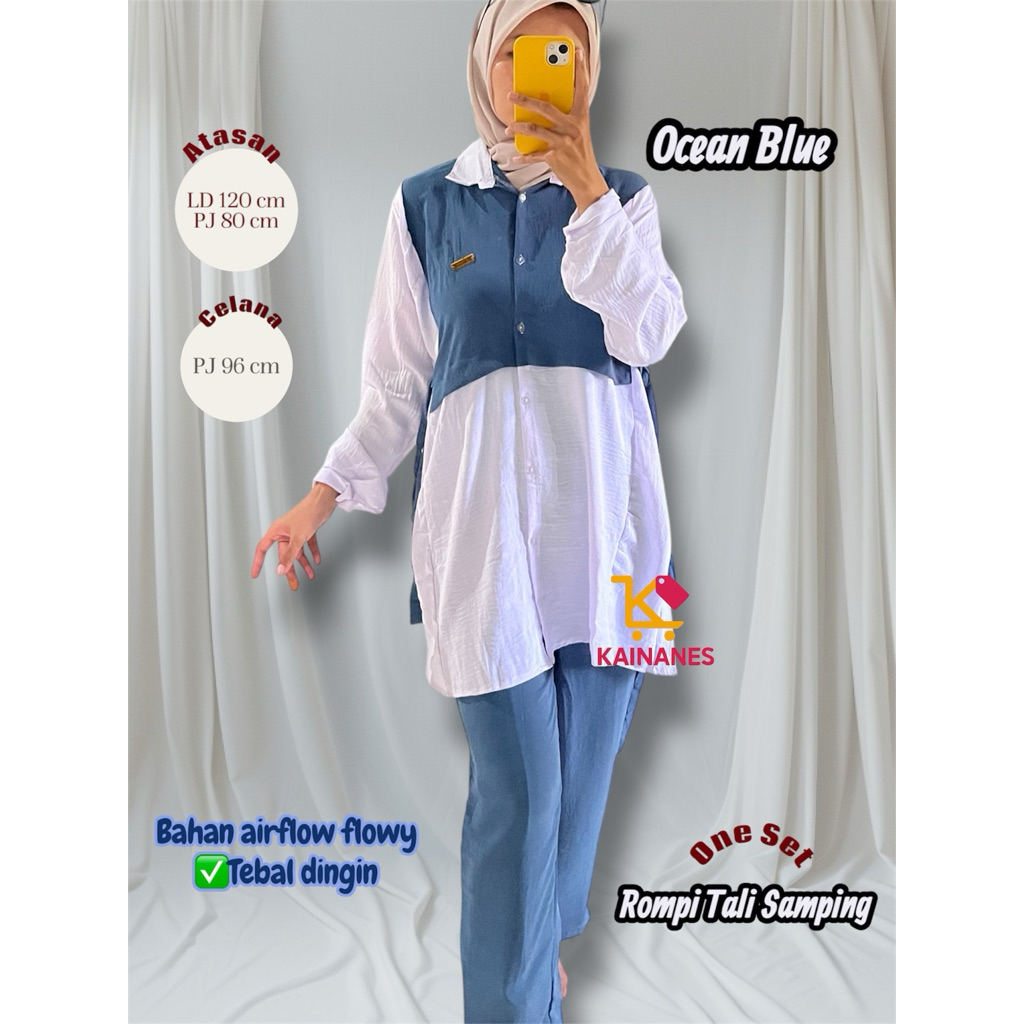 SETCEL ROMPI SETELAN CELANA SET CELANA SETCEL WANITA SET ATASAN DAN BAWAHAN set celana kulot setcel 