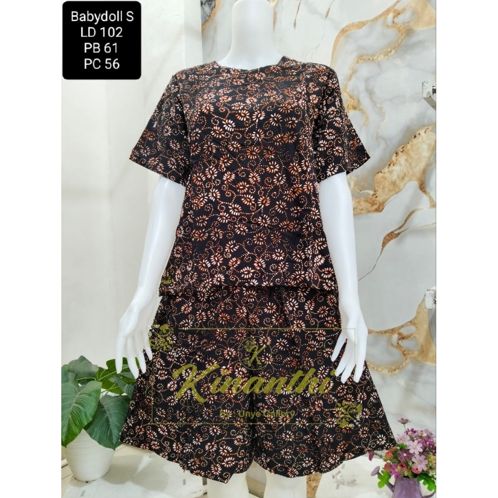 Babydool Kinanthi / Oneset Kinanthi / Setelan Kinanthi / Kinanthi Batik Nusantara / Kinanthi / Batik
