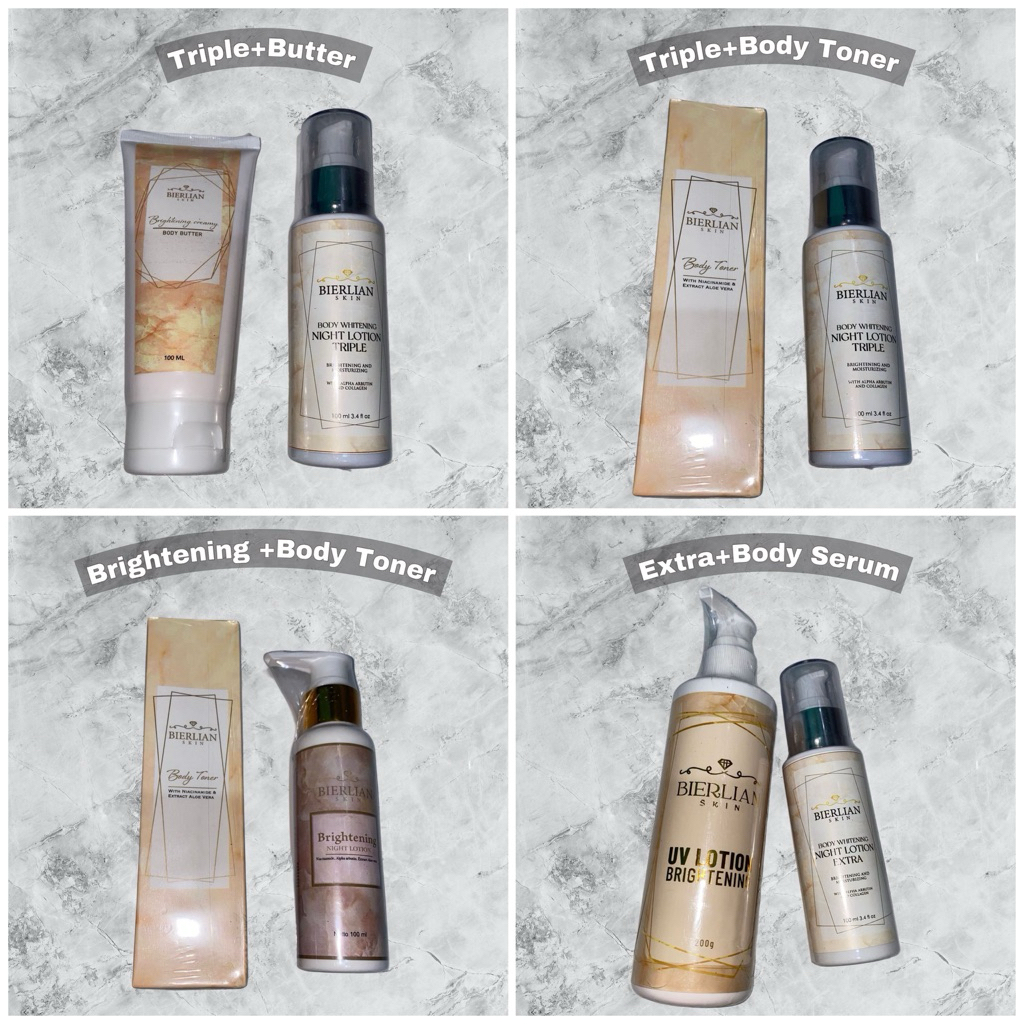 BIERLIAN Paket Bundling Handbody Malam + Pagi [PAKET EKONOMIS]