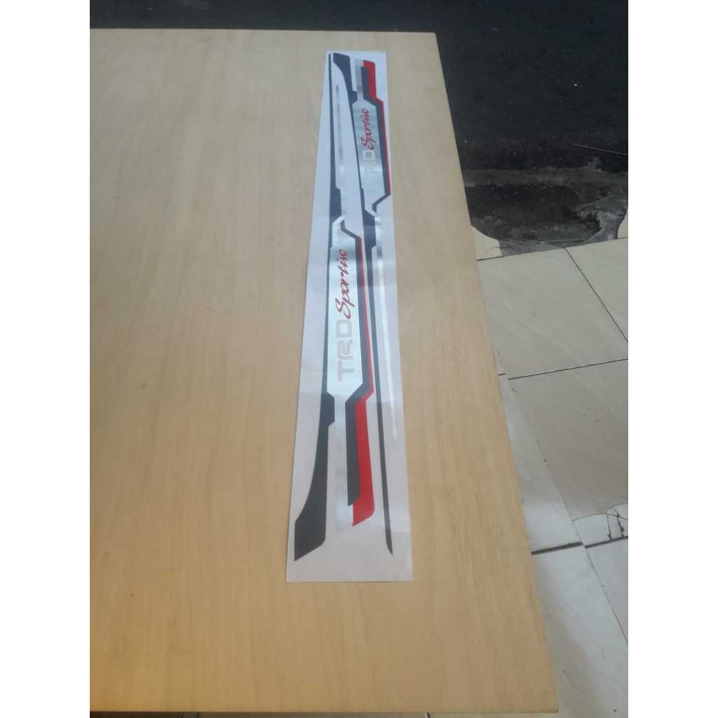 Stiker Yaris trd sportivo / sticker yaris trd / Stiker list body samping trd sportivo Yaris / stiker