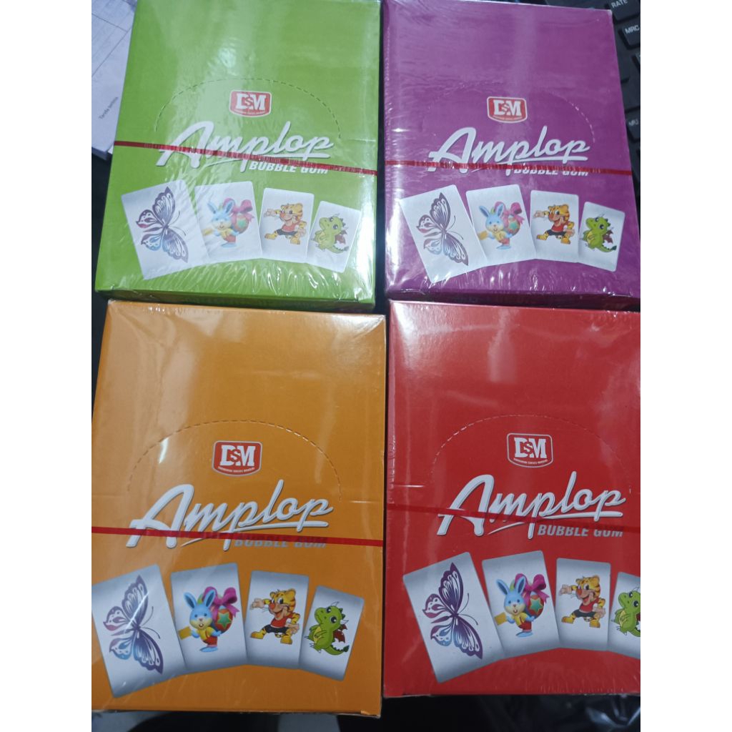 

permen karet amplop tato ,bubble gum amplop tato 1pak 30pcs