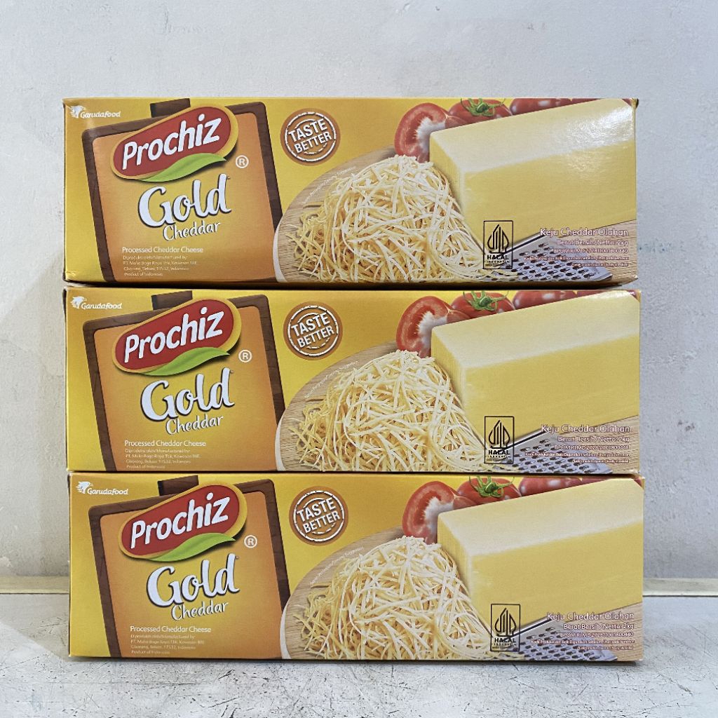 

Prochiz gold keju cheddar 2 kg | prochiz keju cheddar | keju cheddar