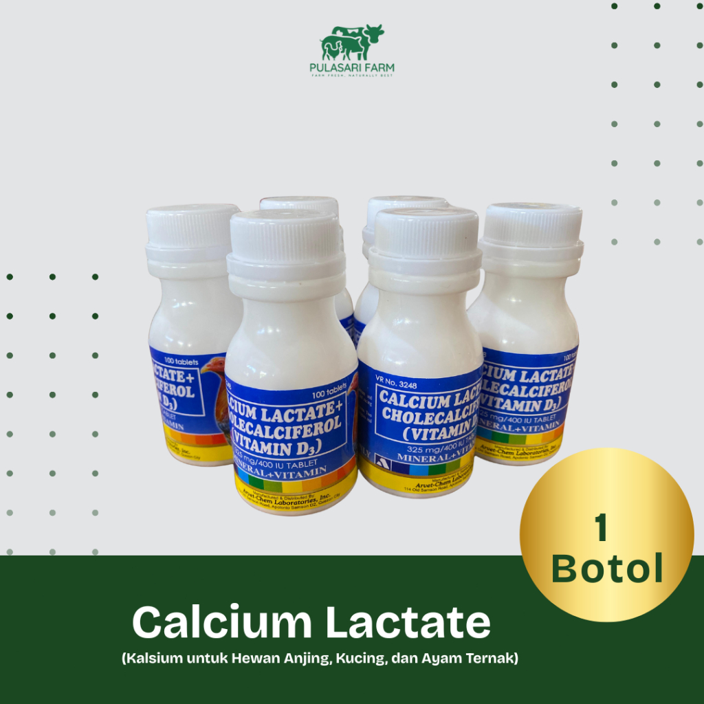CALCIUM LACTATE Vitamin Ayam Dan Burung / Calcium Lactate Untuk Ayam