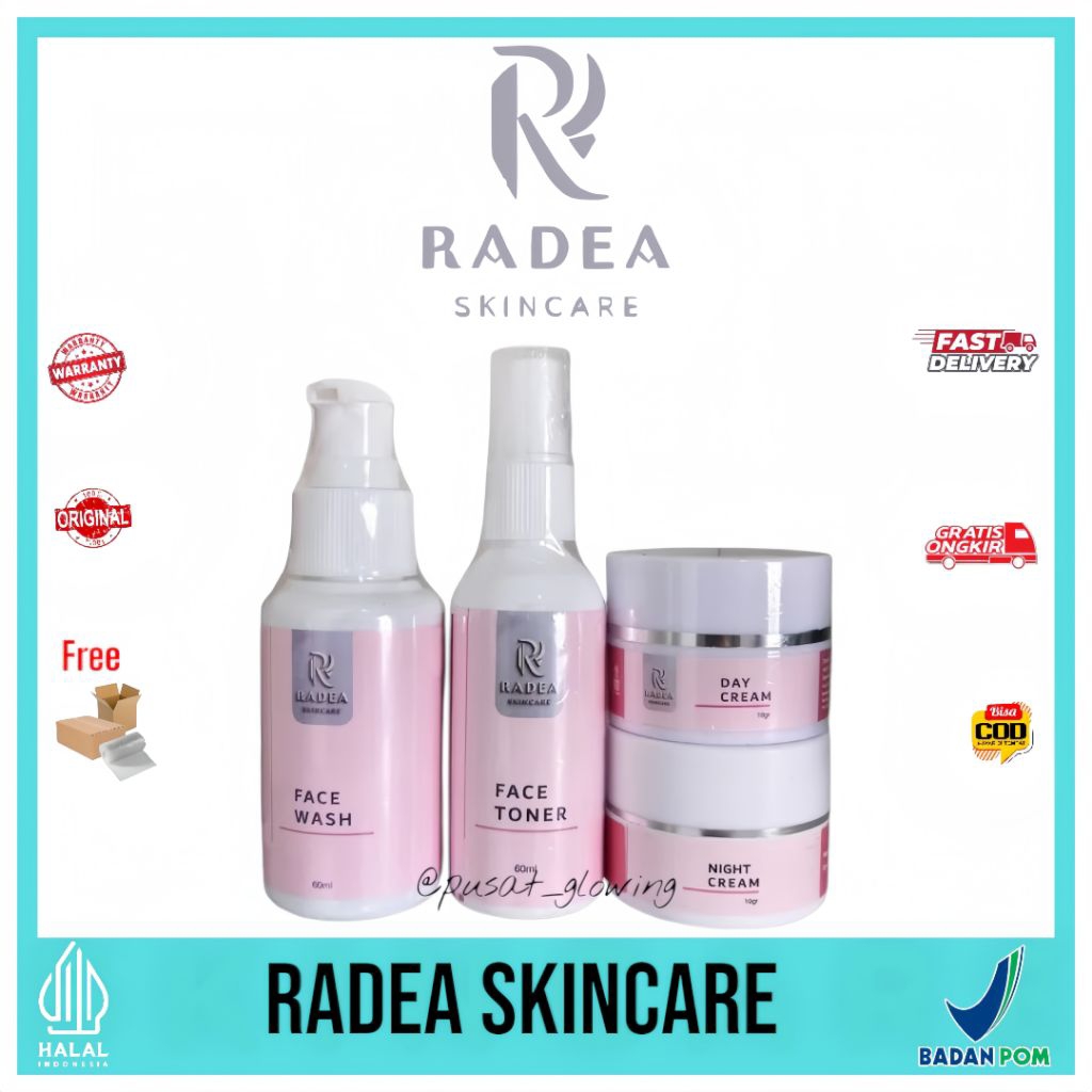 Radea Skincare Paket Lengkap All Varian Solusi Untuk Wajah Kusam Dan Flek Membandel