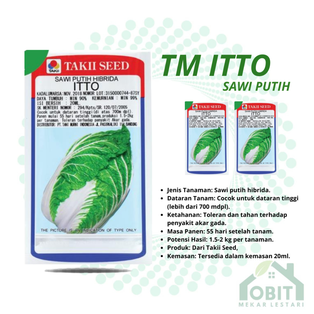 BENIH SAWI PUTIH ITTO KEMASAN 10 GRAM ORIGINAL ITTO