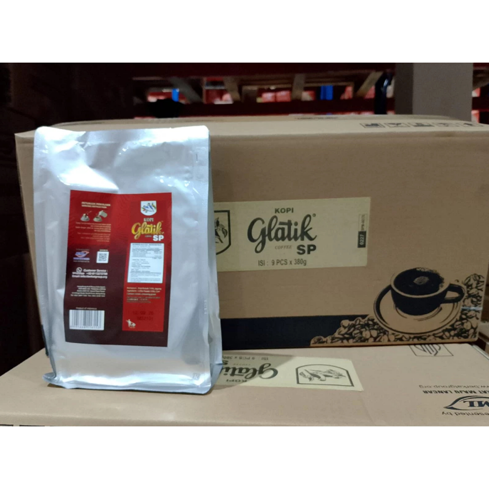 

Kopi Glatik SP 380 gr - 150 gr { 1 DUS ISI 9 PCS }