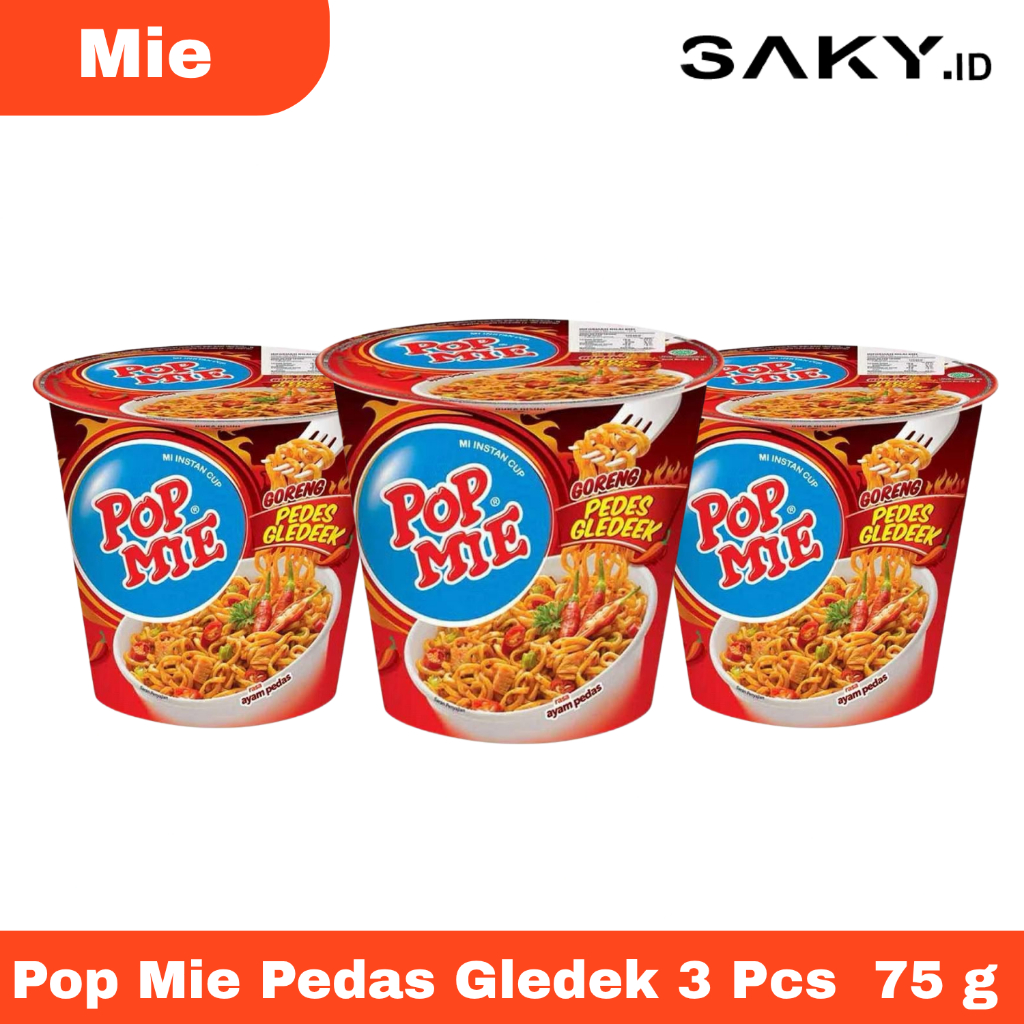

Paket HEMAT Pop Mie Pedas Gledek 3 Pcs