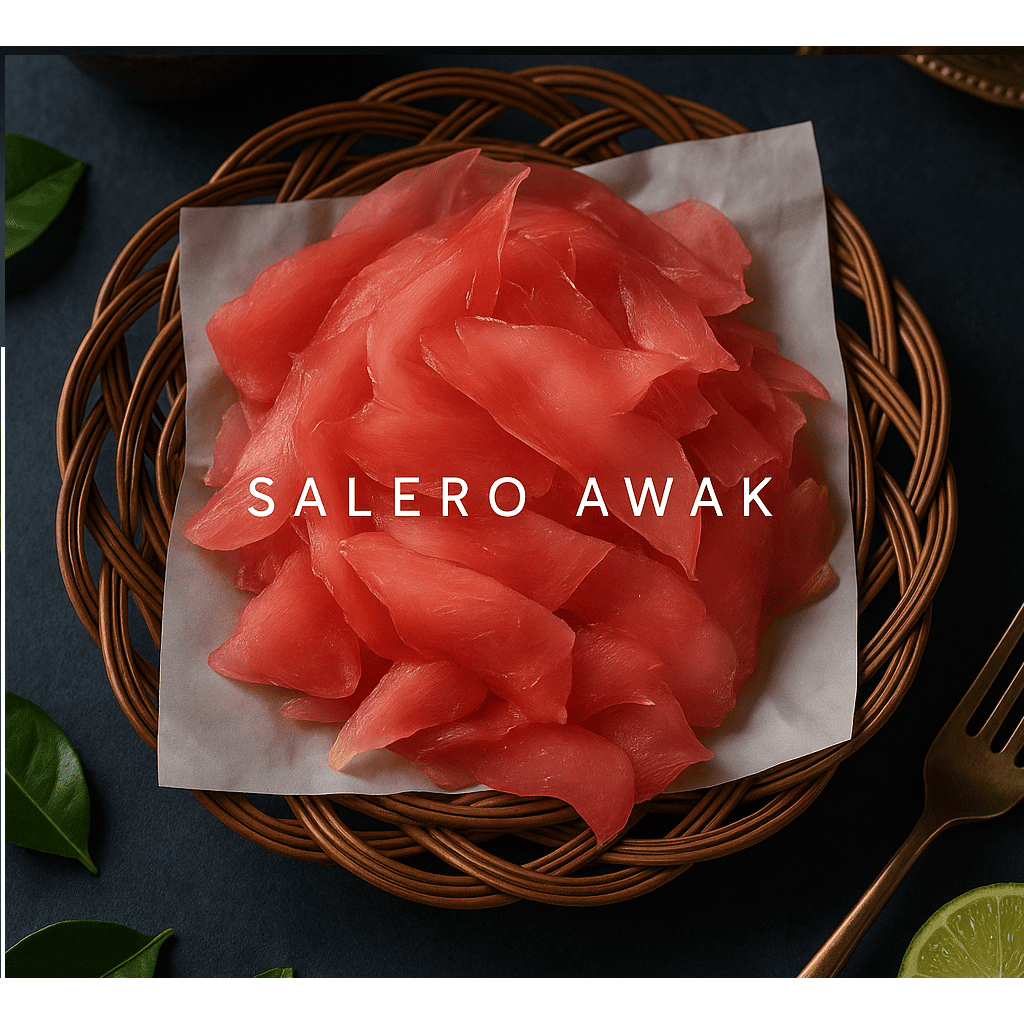 

SALERO AWAK oleh makanan kerupuk merah mentah padang mentah minang asli