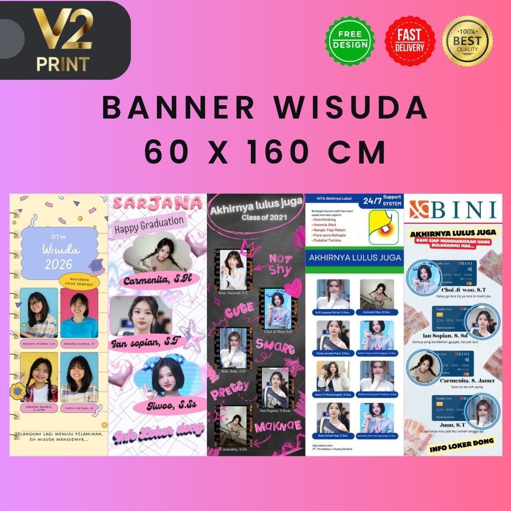 CETAK BANNER SPANDUK WISUDA KELULUSAN GRADUATION SEMPRO SIDANG SKRIPSI BENER BANER SEPANDUK MURAH LU