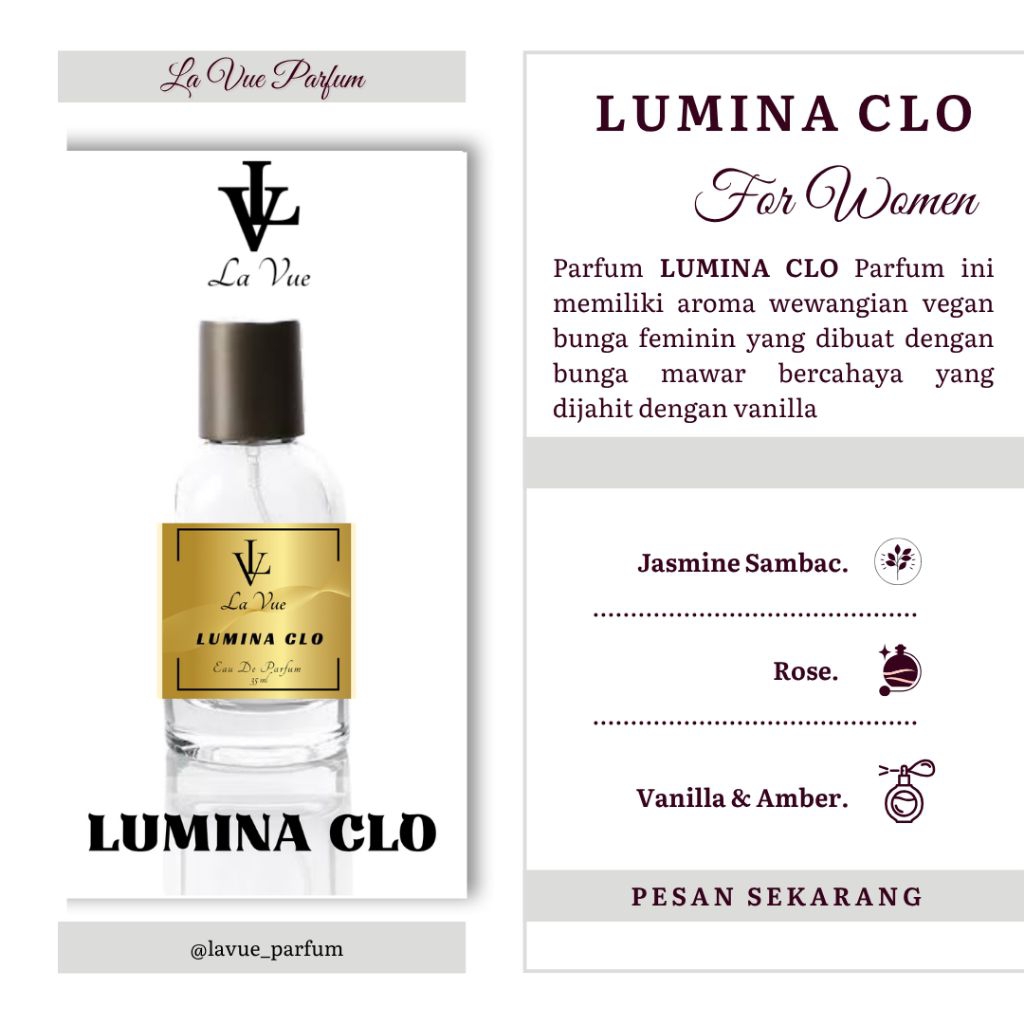 La Vue Parfum Lumina Clo || Dupe Parfum Chloe Lumineuse