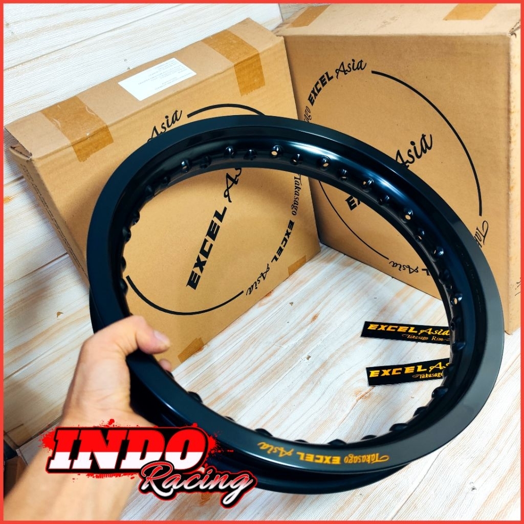 Velg Takasago Excel Asia Ring 14 Hole 36 Warna Hitam Ukuran 160 185 215 Velg Original Takasago Asia 