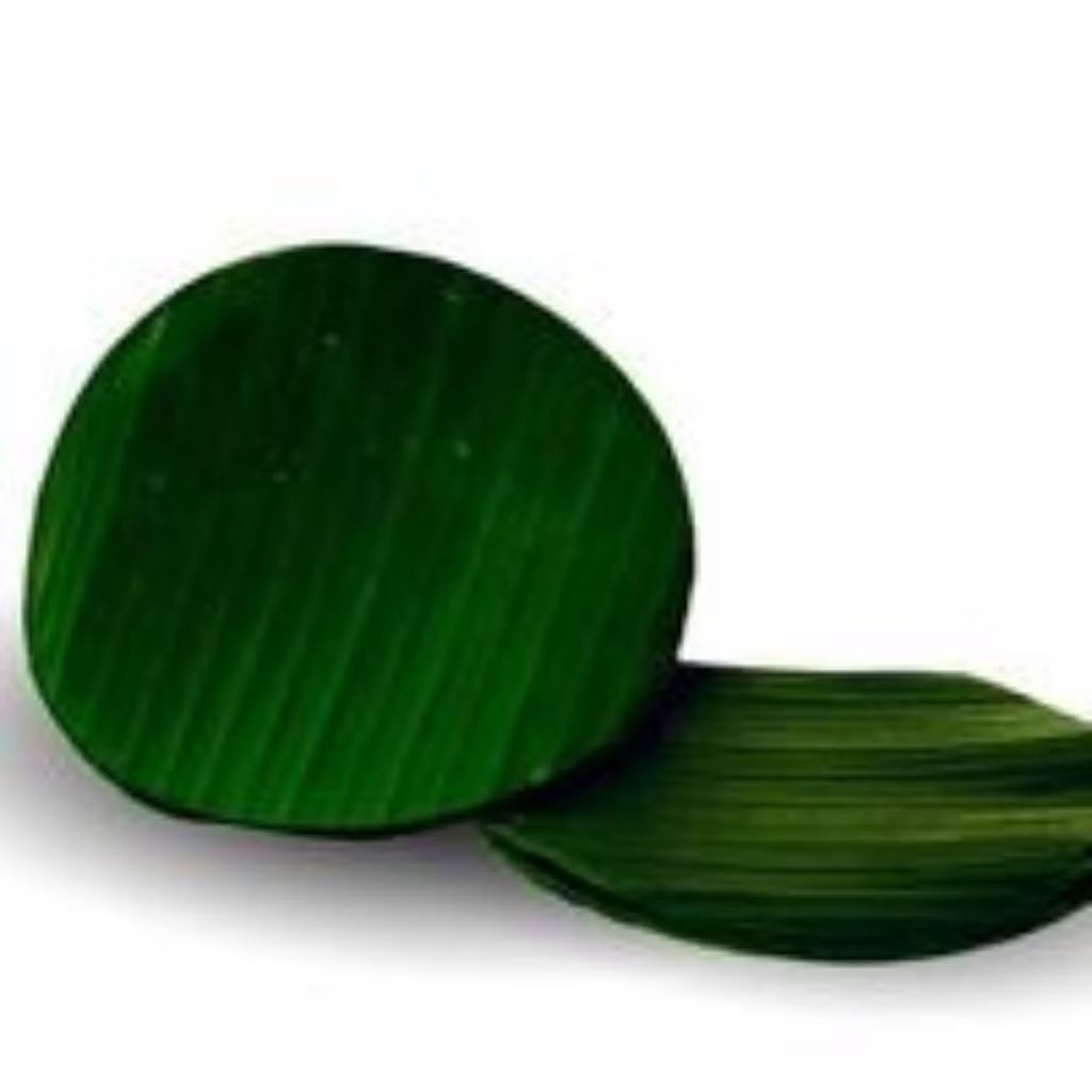 

Daun pisang bulat ukuran 10 cm