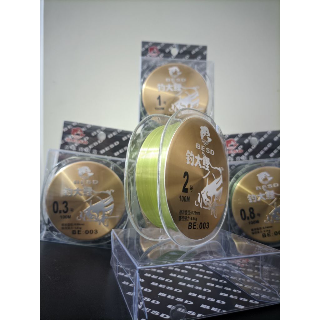 Senar Pancing BESD BE003 100m 0.08mm 0.10 0.14 0.16 0.23 senar pancing kuat murah dan berkualitas