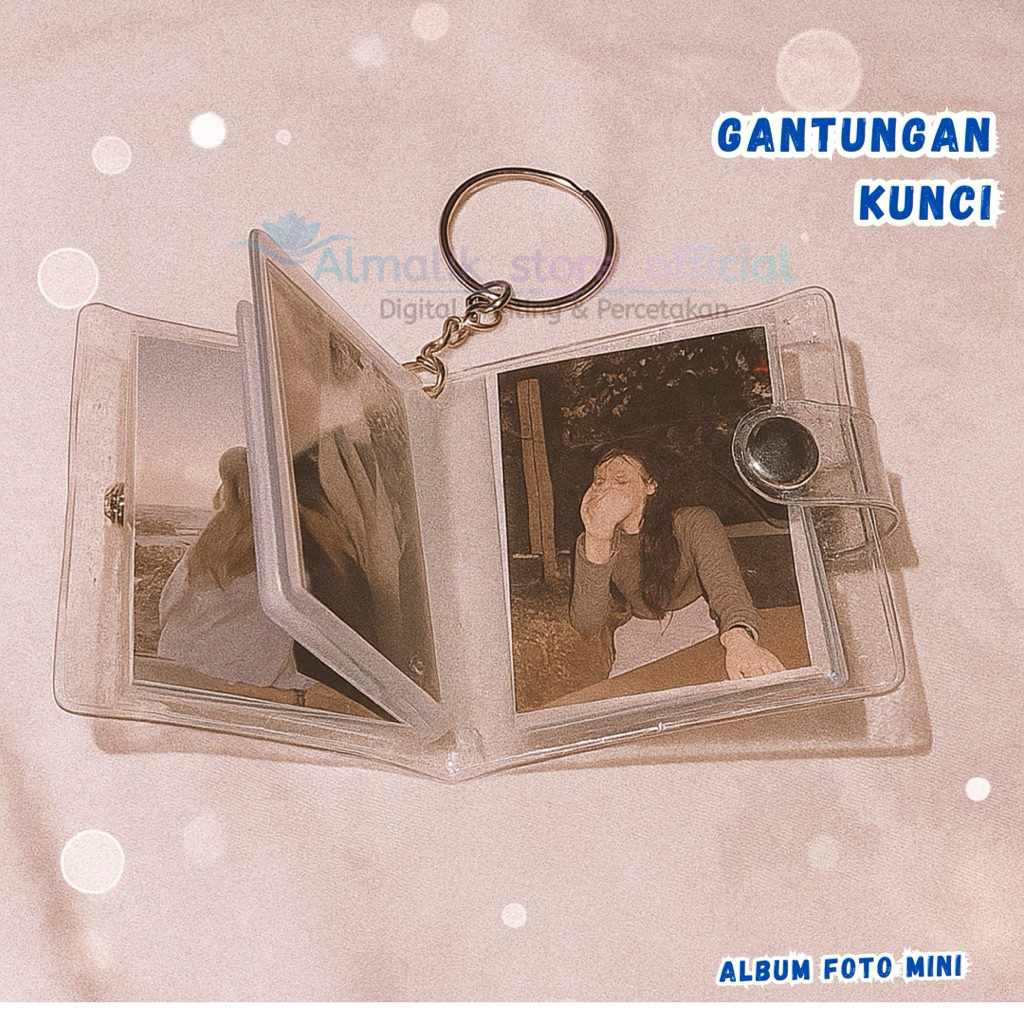 Album Foto Mini Gantungan Kunci Album Mini Aesthetic Album Foto Custom Couple Bestie Hadiah Unik