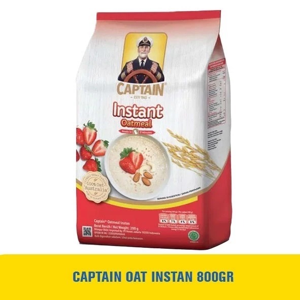

Captain Oats Instant Oatmeal 800 Gram