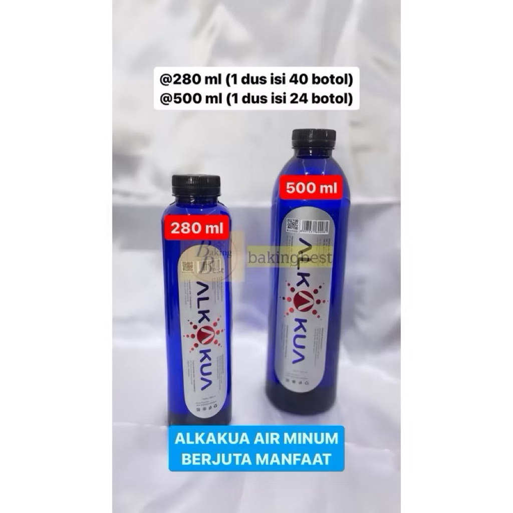 

ALKAKUA per Box 280 ml & 500 ml Halal BPOM . Air Minum Kesehatan Menyembuhkan Penyakit