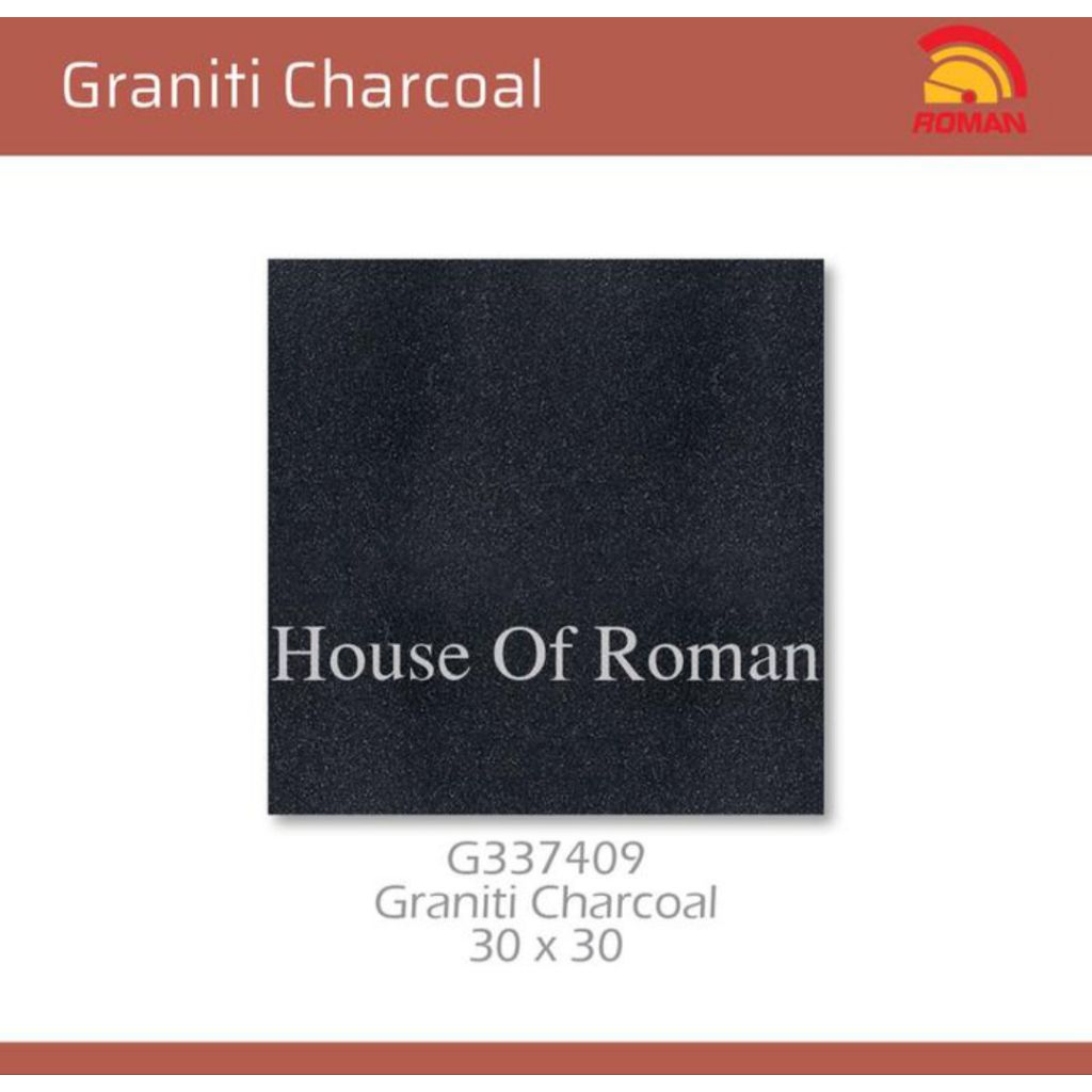 Roman Keramik G337409 Graniti Charcoal 30x30 Kw2