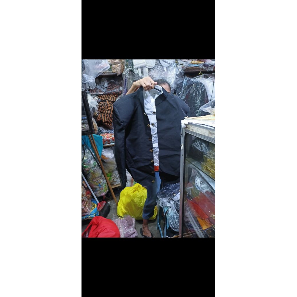 beskap solo dewasa hitam