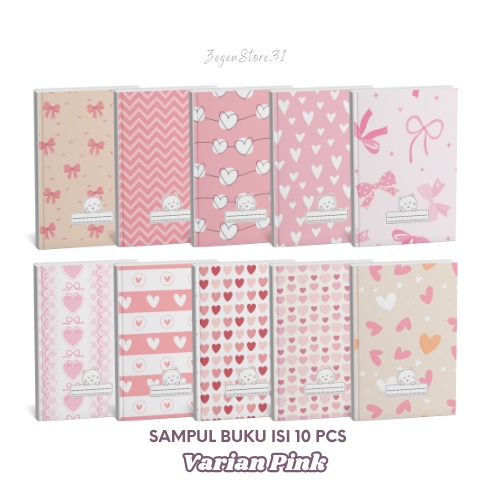 

(ISI 10) PINK SAMPUL BUKU AESTETHIC UKURAN SIDU/BIGBOSS