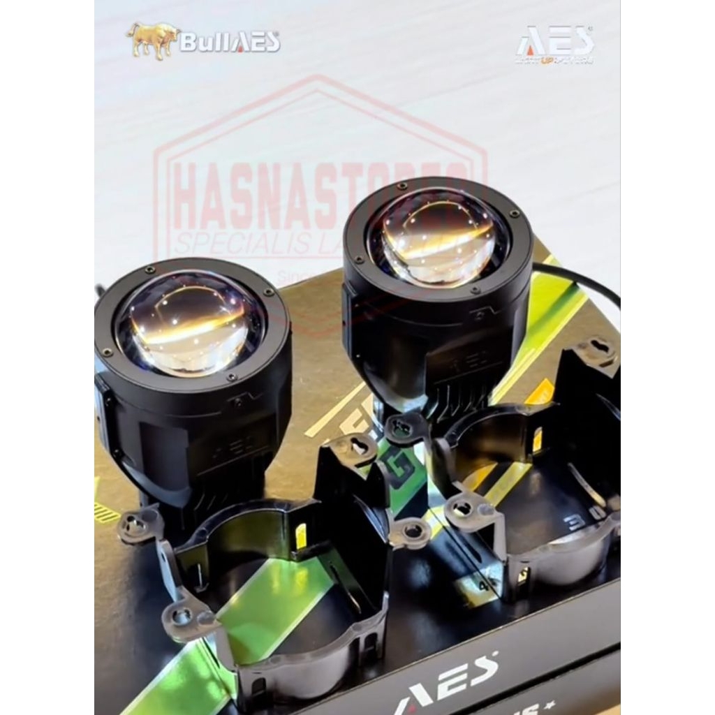 FOGLAMP AES FX 3 WARNA 3 INCH BI-LASER BLUE LENS UNIVERSAL SEMUA MOBIL