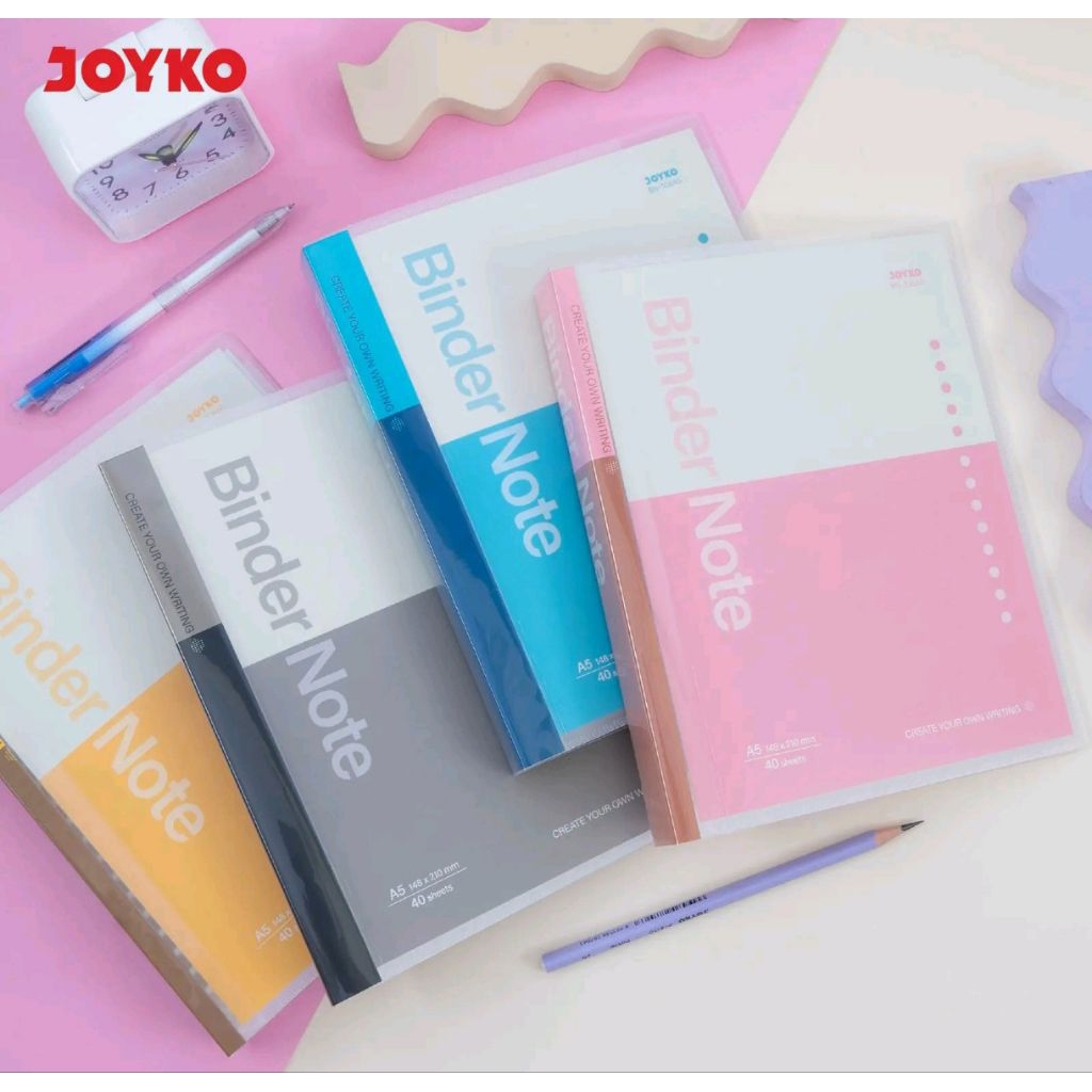 

Binder Note / Buku Binder Bergaris Joyko 10 Ring Ukuran A5 Yang Dapat Diisi Ulang (BN-106-A5)