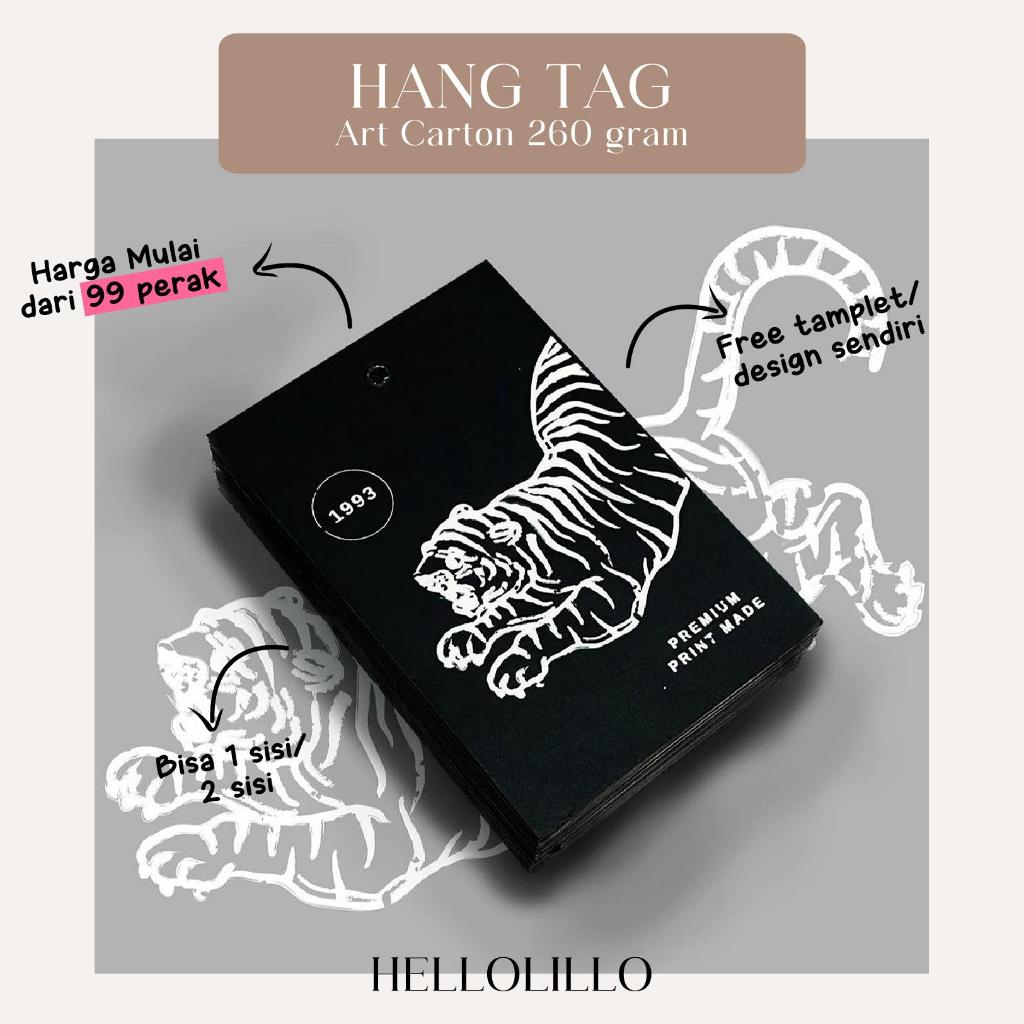 

HANG TAG CUSTOM / Cetak Hangtag Baju / Lable Baju / Tag Baju / Tag Hampers / Tag Ultah