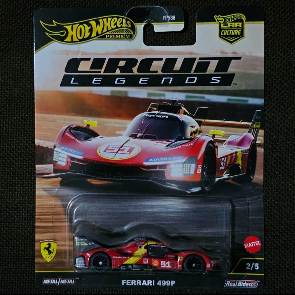 Hot Wheels Premium Circuit Legends Ferrari 499P Hypercar