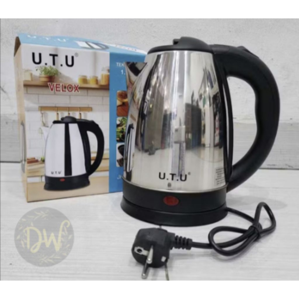DW Kettle Listrik / Teko Listrik / Ceret Listrik / Pemanas Air Listrik UTU 1.8 Liter