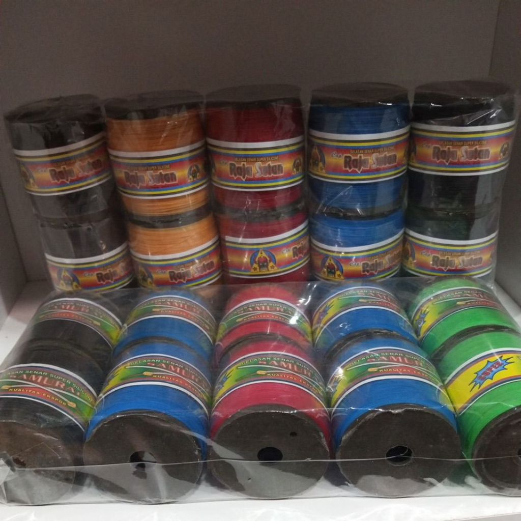 GELASAN BENANG LAYANGAN SUPER TAJAM | GELASAN CAP SAMURAI & RAJA SETAN | SUPER TEBAL TAJAM BAGUS IMP