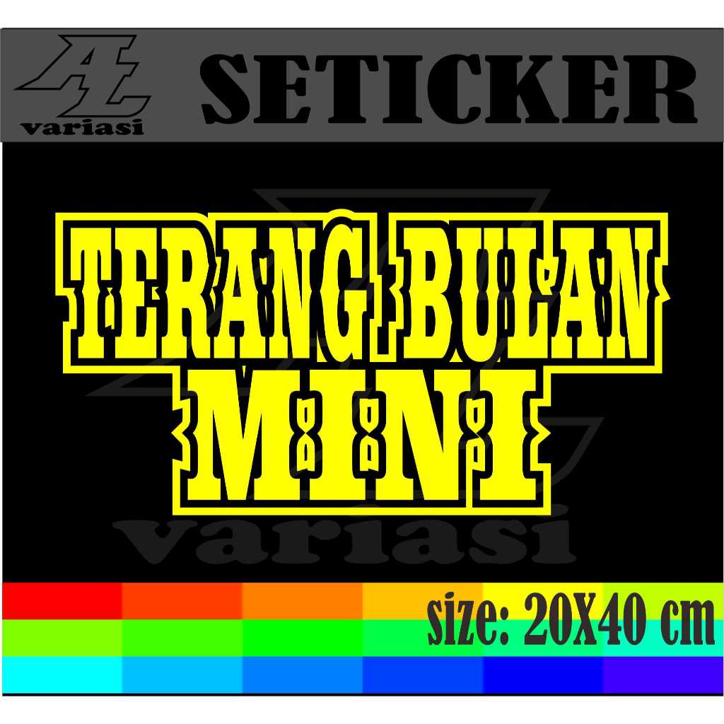 

CUTTING STIKER TEMPELAN NAMA JUALAN TRANG BULAN MINI DENGAN UKURAN 40X20 CM