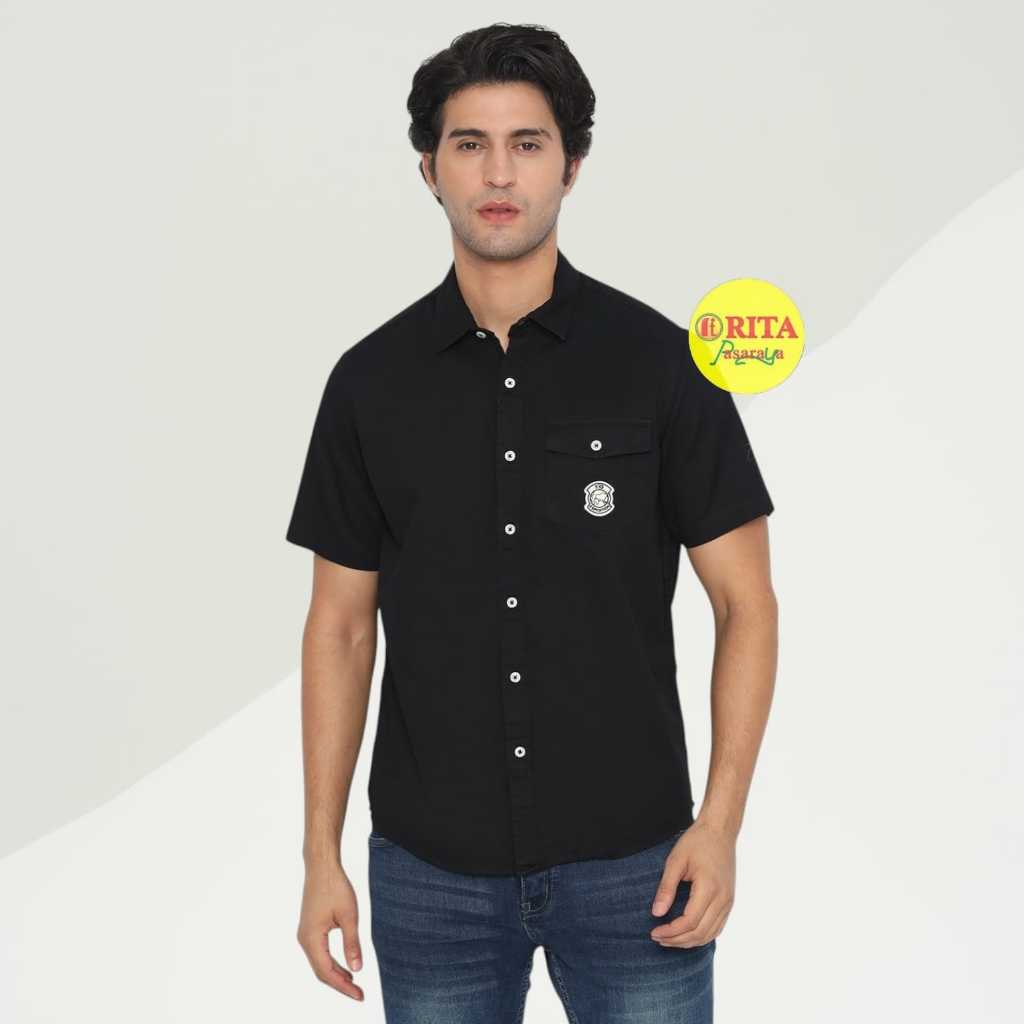 Yege Kemeja Pria Navy