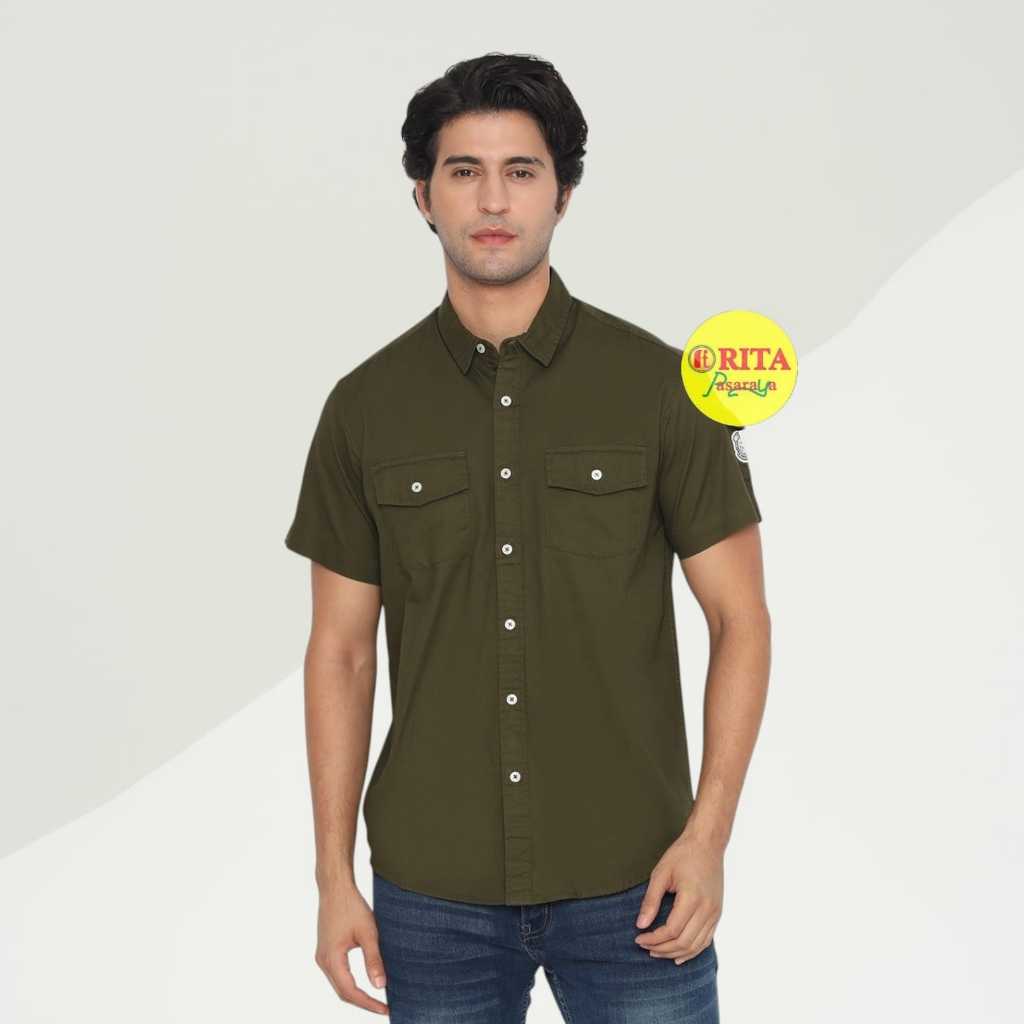 Yege Kemeja Pria Hijau