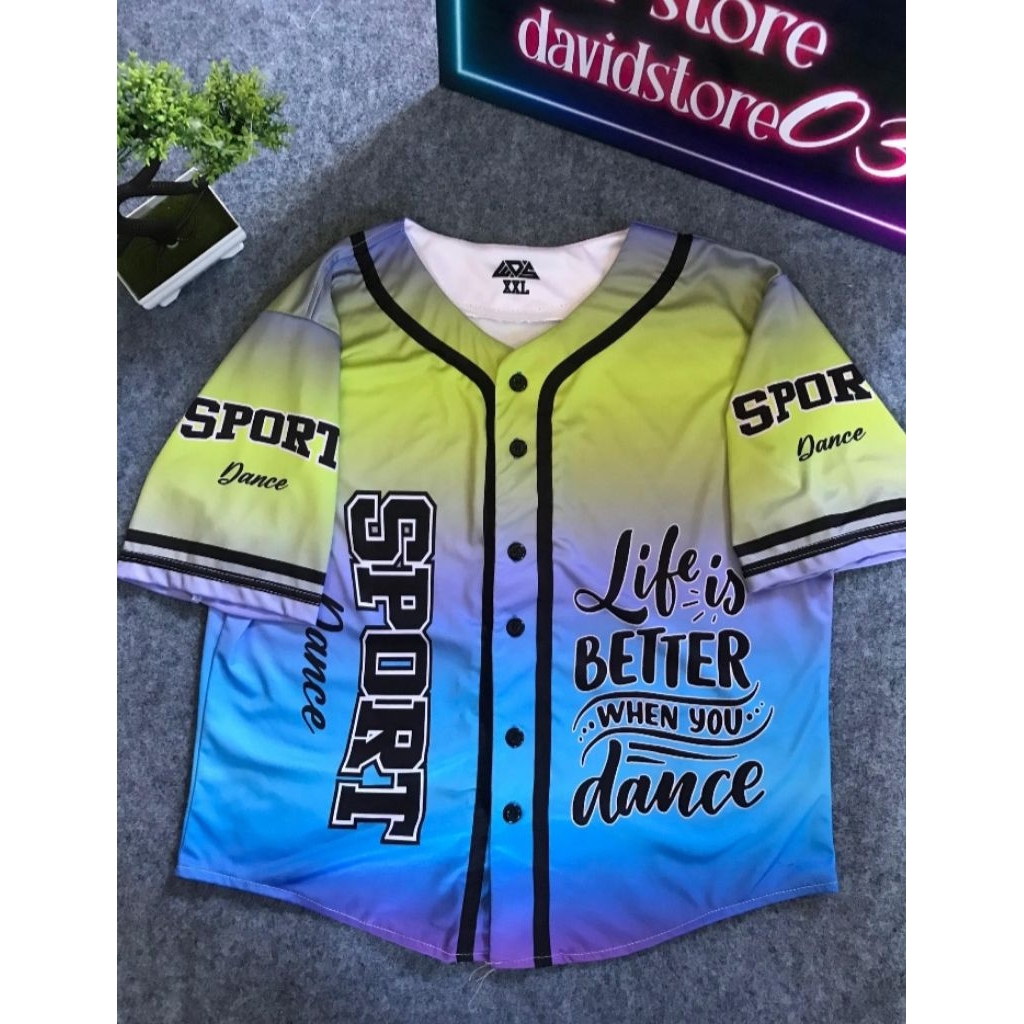 Kaos OlahRaga Full Printing,Jersey Olahraga,BaseBal,Zumba,Trampolin,Baju Blouse Sport,Trampoline