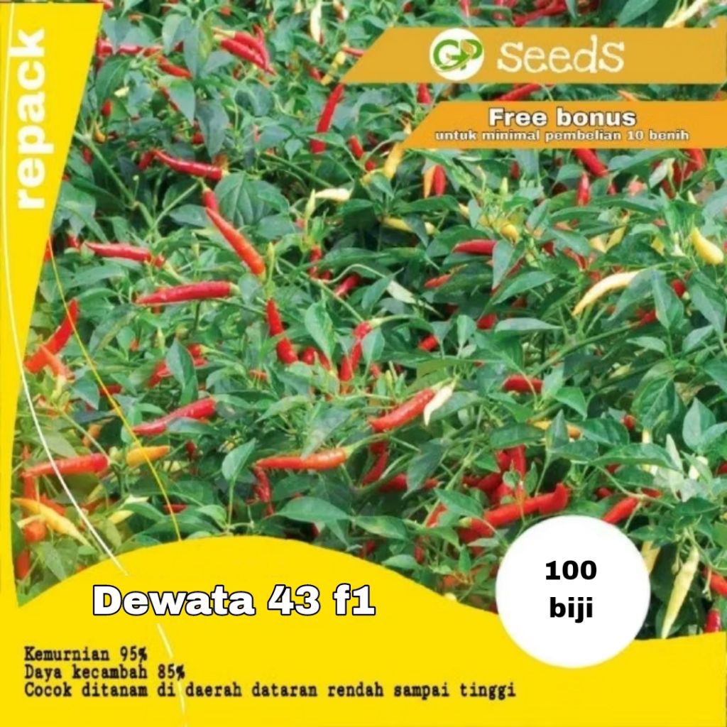 benih cabe rawit setan dewata 43f1 | benih cabai | benih cabe rawit cap panah merah