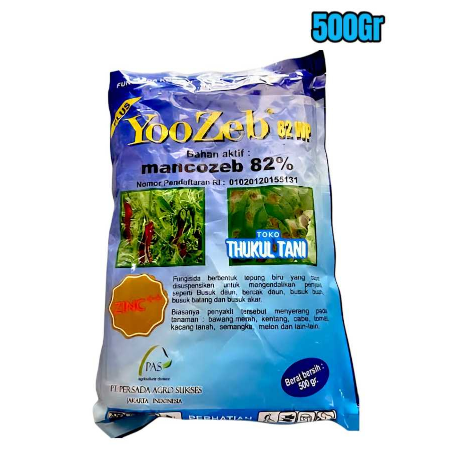 Fungisida Yoozeb Biru 500Gram Mankozeb Blue Yoozeb Plus Mancozeb Pembasmi Bercak Akar Batang Daun