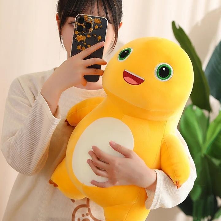Boneka Dino Nailoong Jumbo Ukuran 30 CM Boneka Dino Kuning Boneka Dino Nailong Dino Nailoong