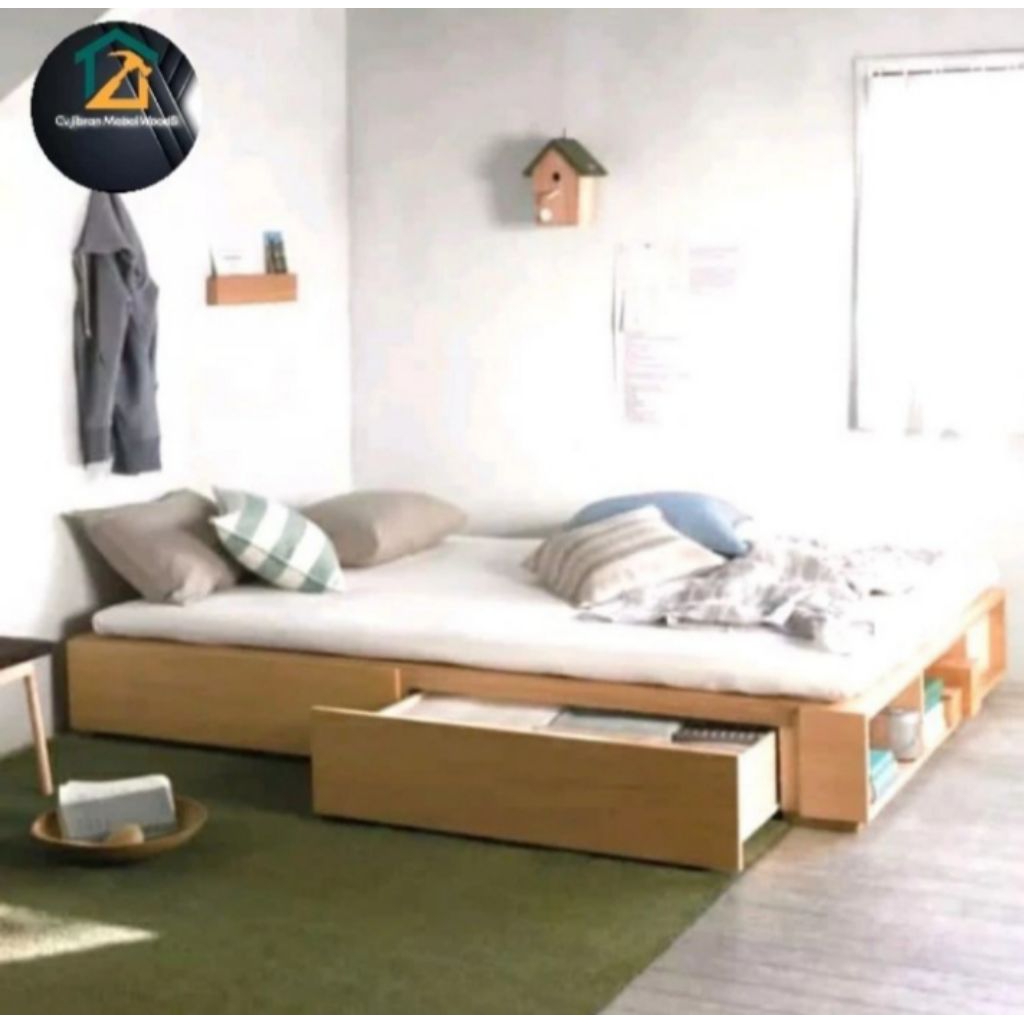 Dipan minimalis tanpa sandaran size 160x200